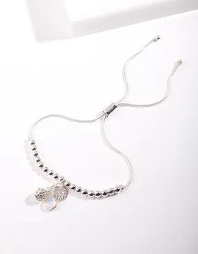 Silver Diamante Ball Bracelet