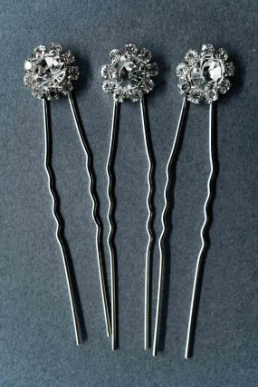 Silver Floral Hair pin