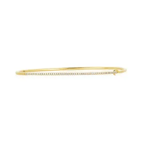 Single Row Pave Bangle