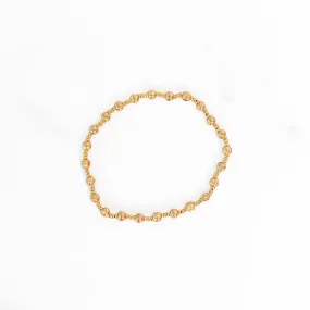 Stainless Steel Gold Beaded Bracelet