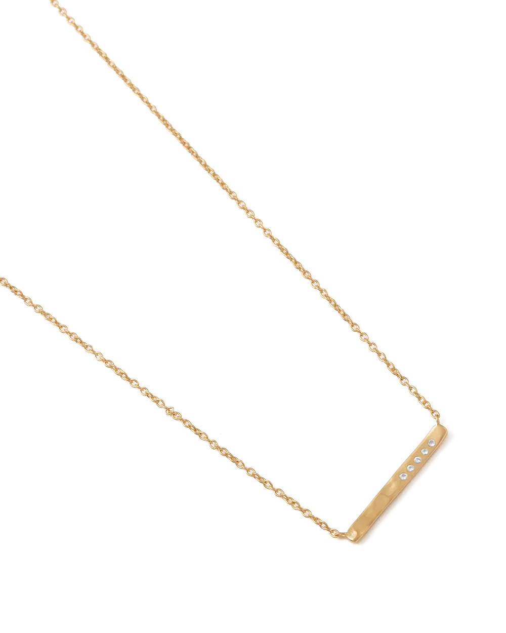 Sun Lines Bar Necklace 18k Gold vermeil