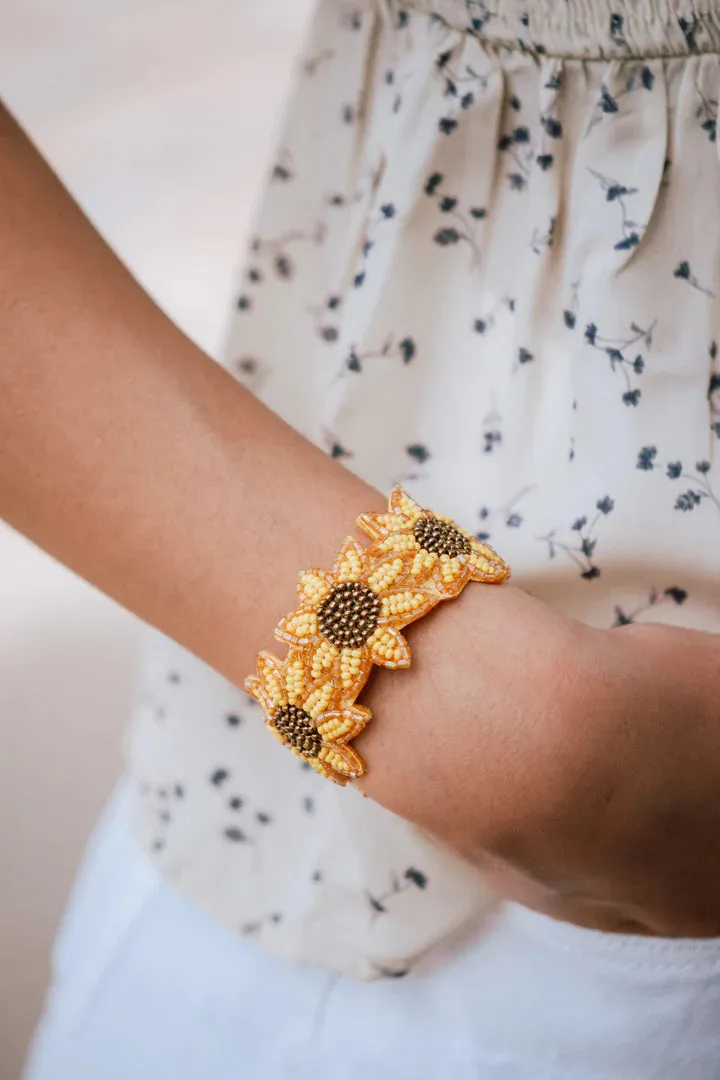 Sunflower Seed Bead Bracelet