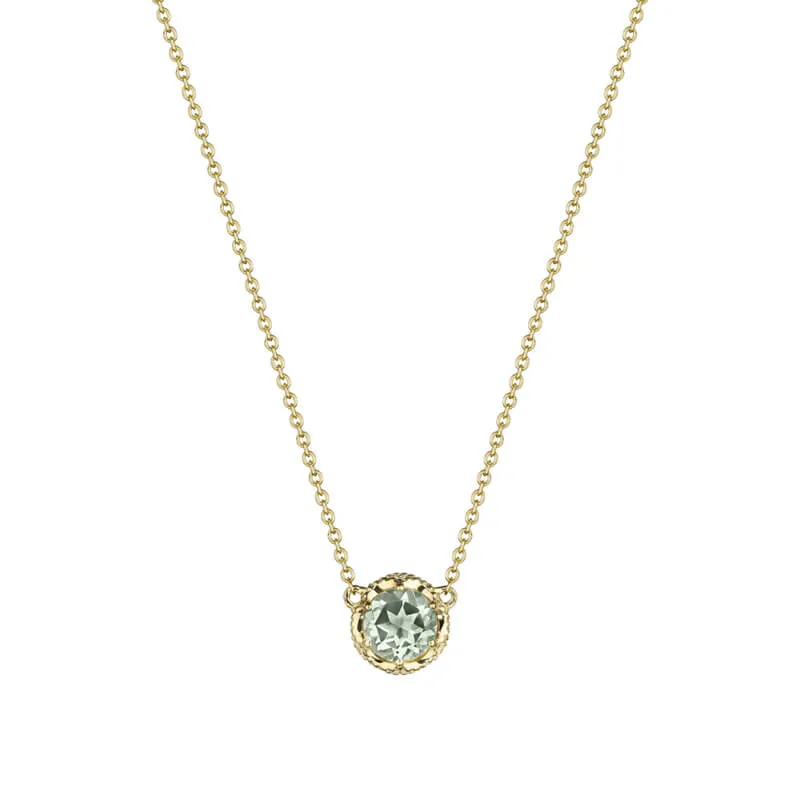 Tacori Petite Crescent Station Necklace featuring Prasiloite SN23712FY