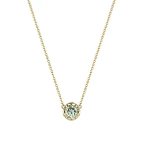 Tacori Petite Crescent Station Necklace featuring Prasiloite SN23712FY