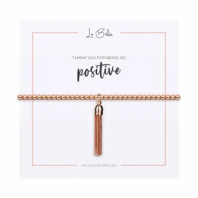 Thank You For Being So Positive Sentiments Friendship Bracelet