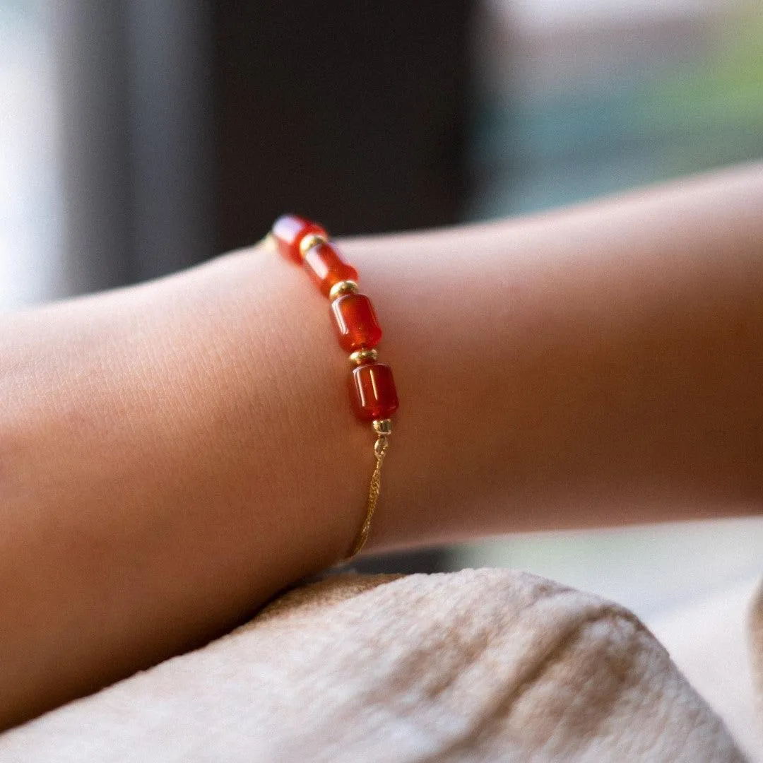 The Courage - Carnelian Bolo Bracelet