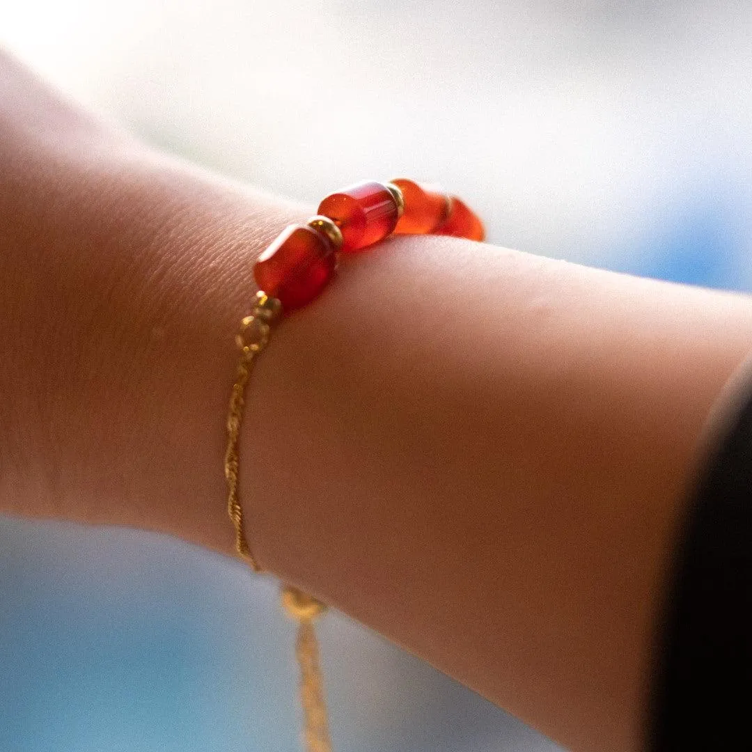 The Courage - Carnelian Bolo Bracelet