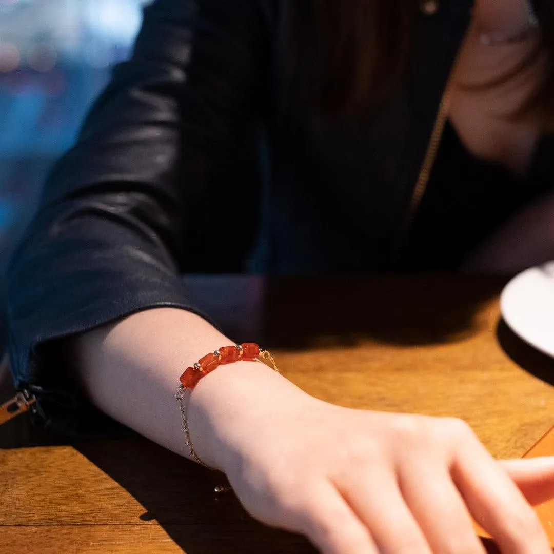 The Courage - Carnelian Bolo Bracelet