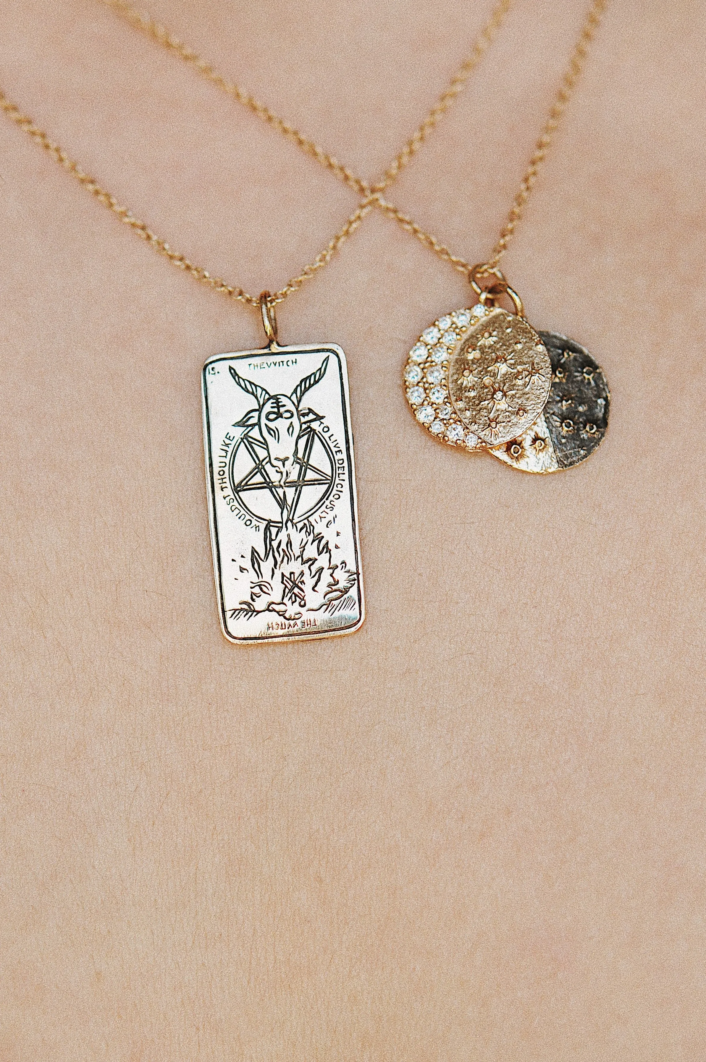 The Witch Tarot Card Necklace