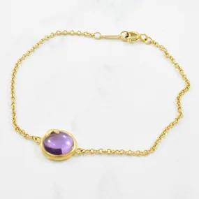 'Tiffany & Co.' Paloma Picasso Amethyst Olive Leaf Bracelet | 2.00ct | 7" |