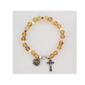 TOPAZ ROSARY STRETCH  BRACELET-BR817C