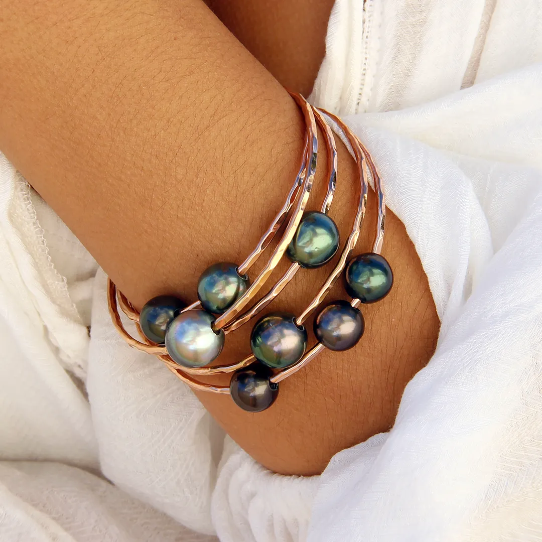 Triple Tahitian Pearl Bangle