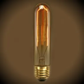 Tubular Vintage Light Bulb - 40 Watt- 5.5 in. Length - Clear