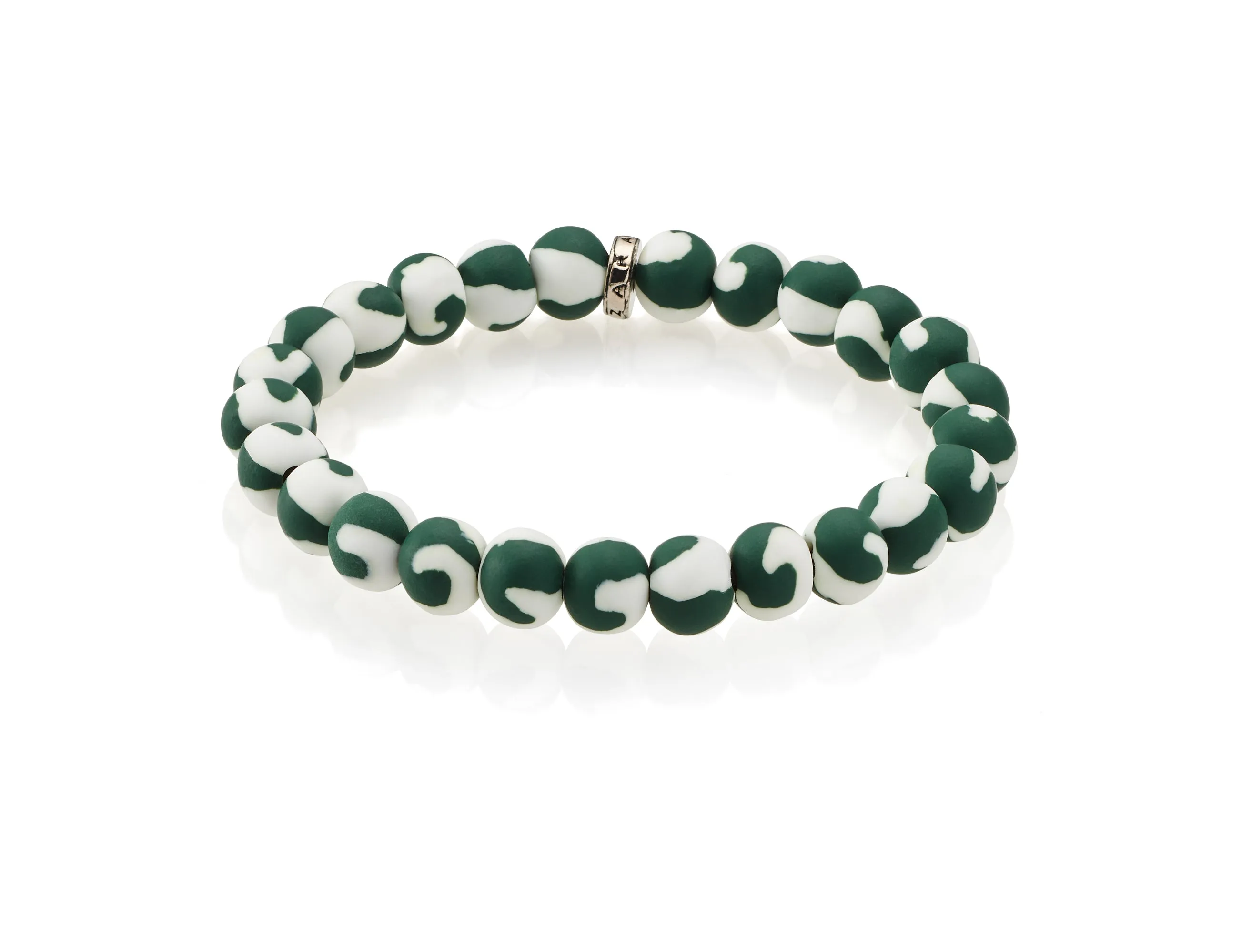 White-Green Game Day Bracelet