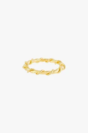 Wire ring gold plated