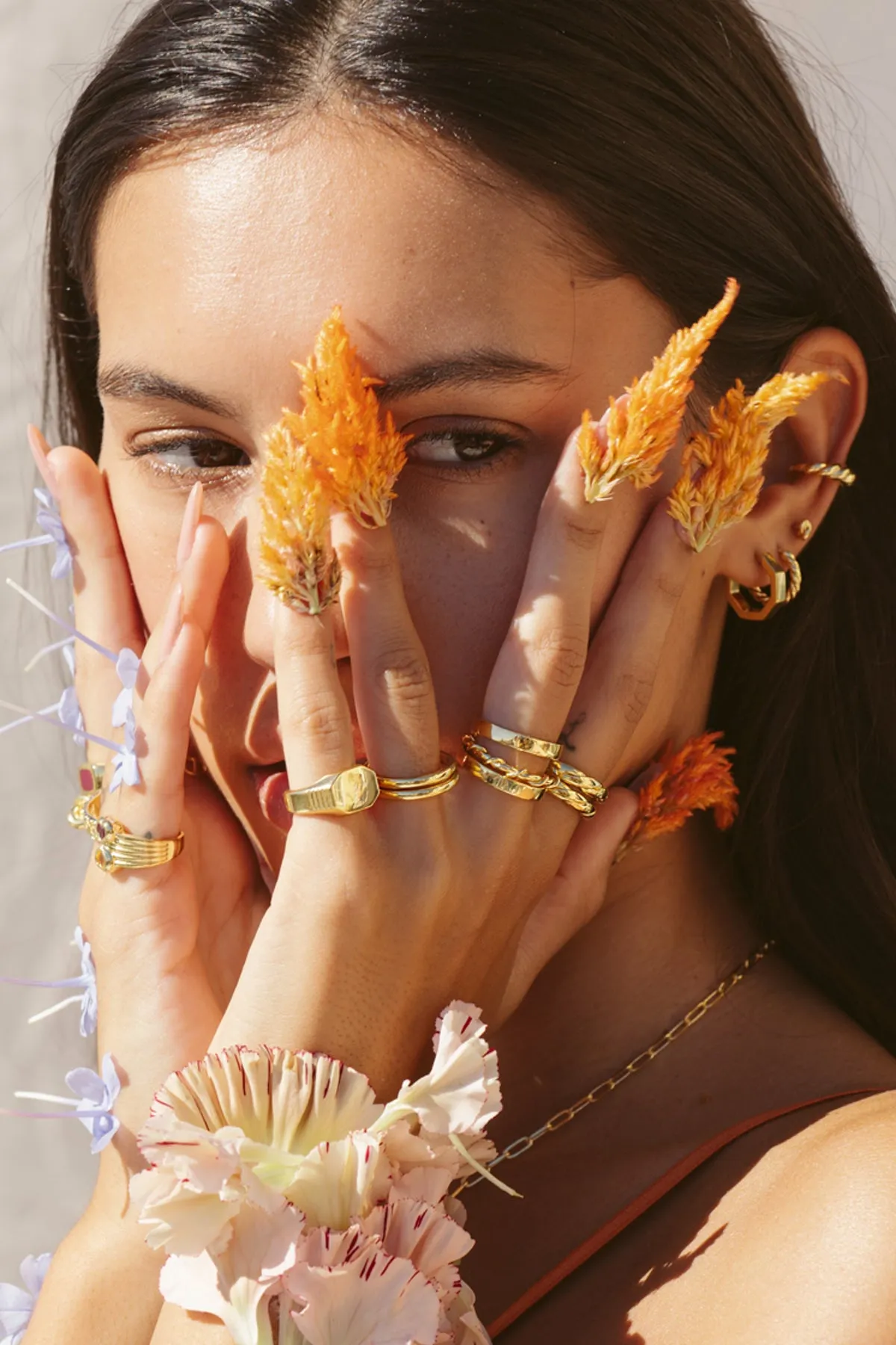 Wire ring gold plated