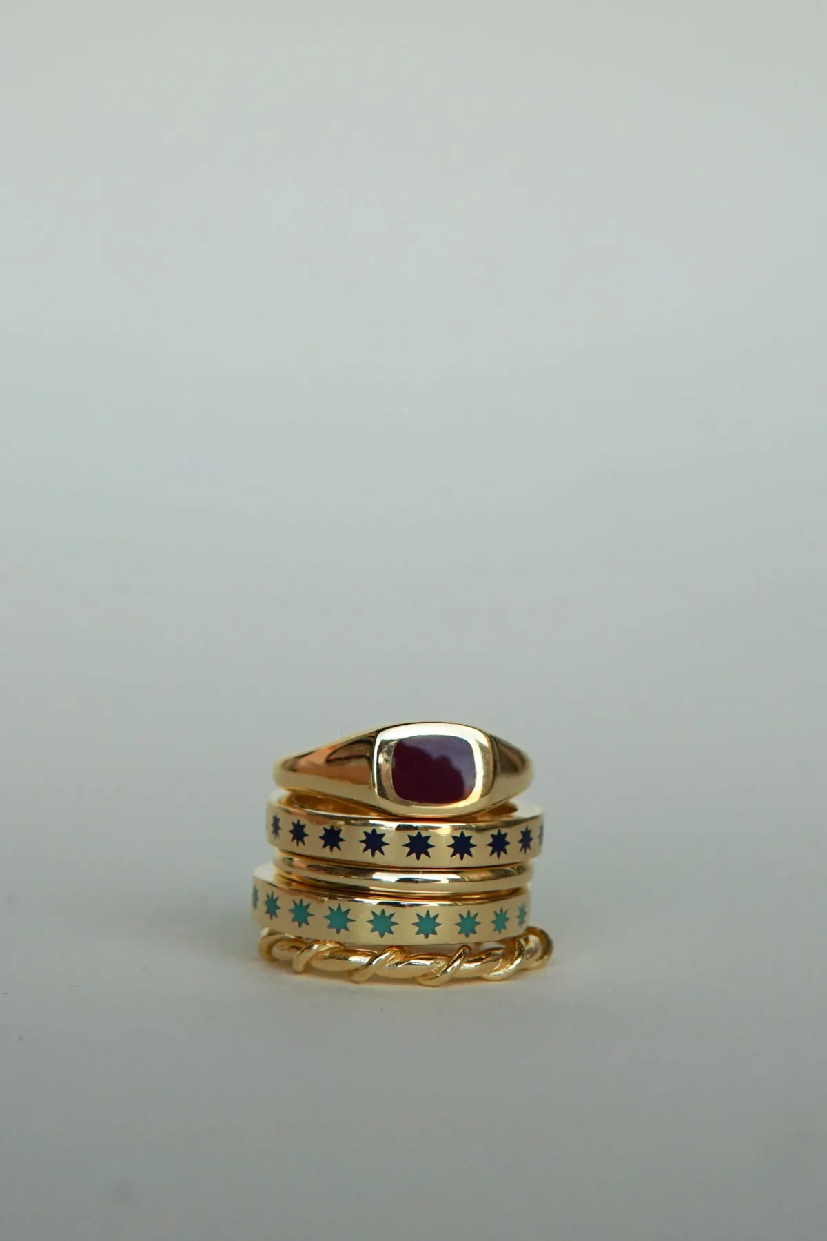 Wire ring gold plated