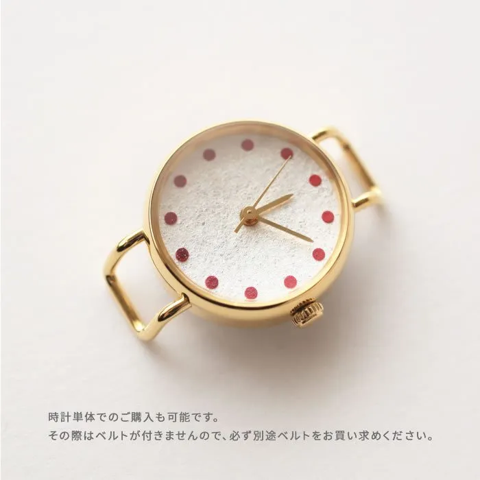 Women's Wristwatch - Cinnabar, Japanese handmade wrist watch, Japanese handmade wrist watch