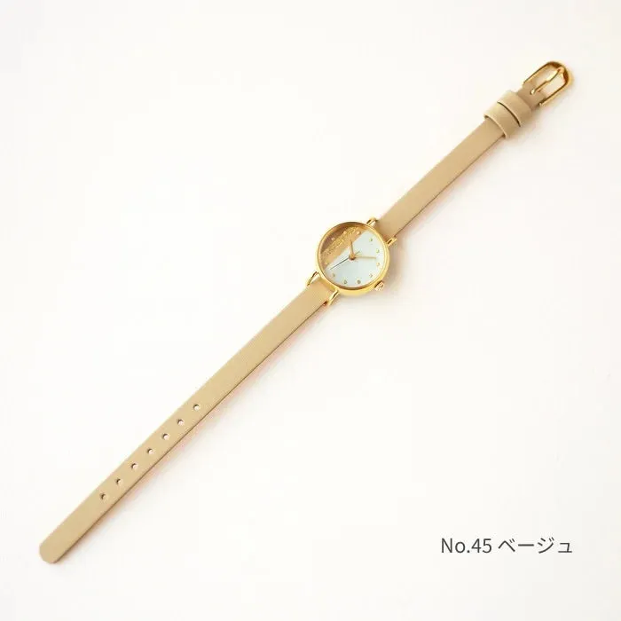 Women's Wristwatch - Seihakuji(pale blue-green), Japanese handmade wrist watch