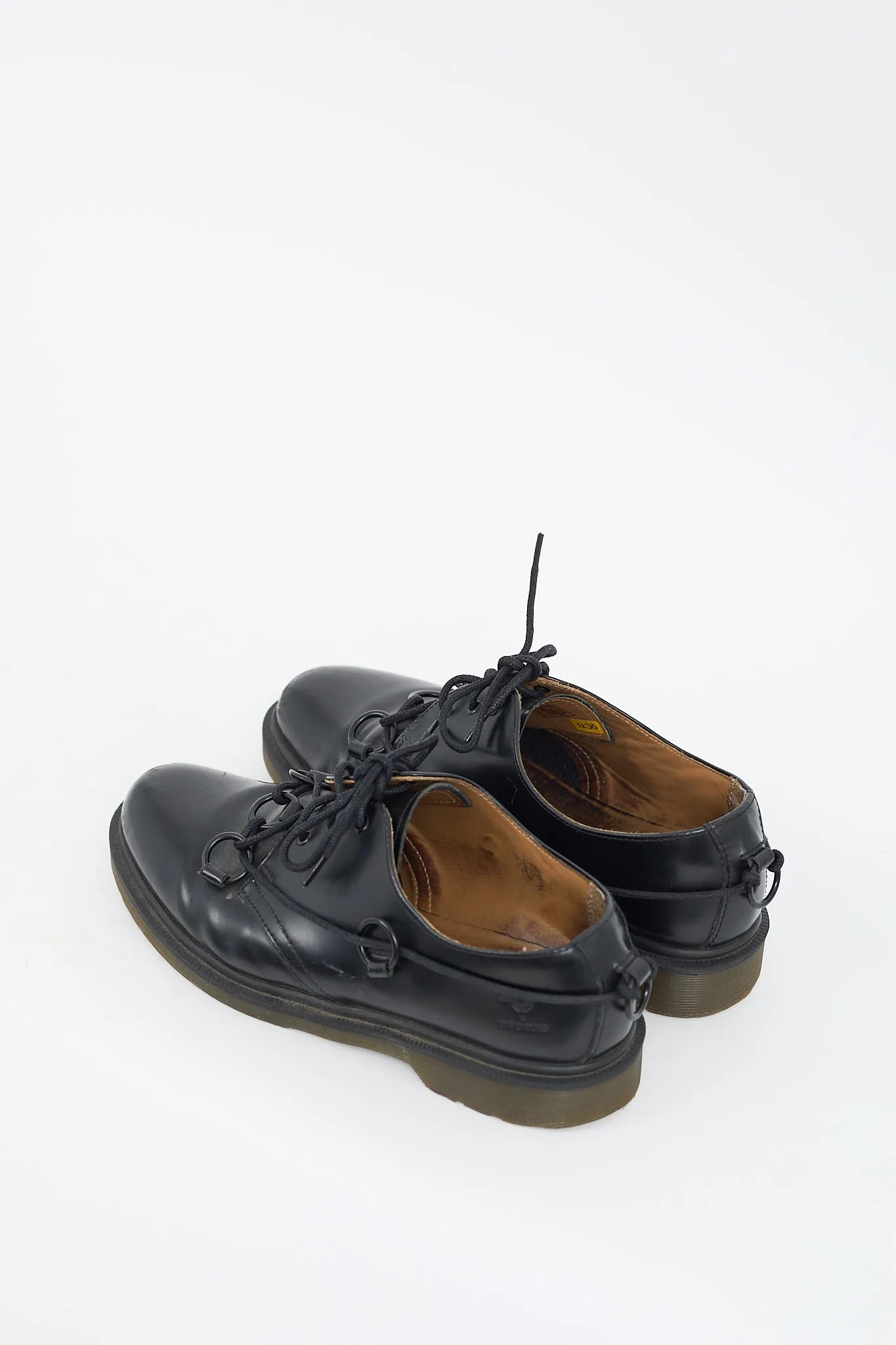 X Dr. Martens Black Leather 1461 Ring Derby