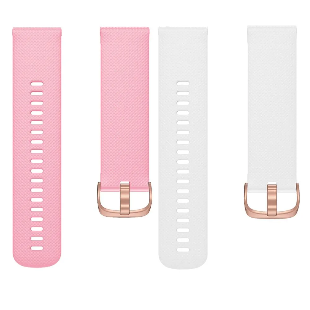 Xiaomi Mi Watch & Mi Watch S1 Active compatible Silicone Watch Straps with Rose Gold Buckles